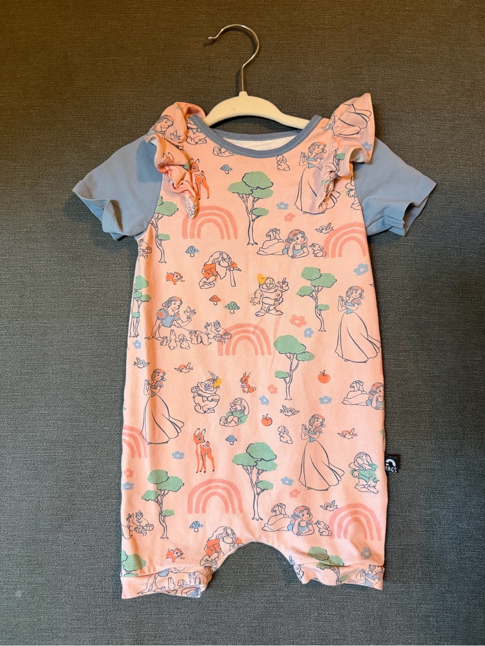 Pink RAGS Snow White Short Sleeve/Shorts Onepiece